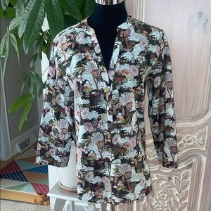 Vilagallo Floral Cotton Tunic